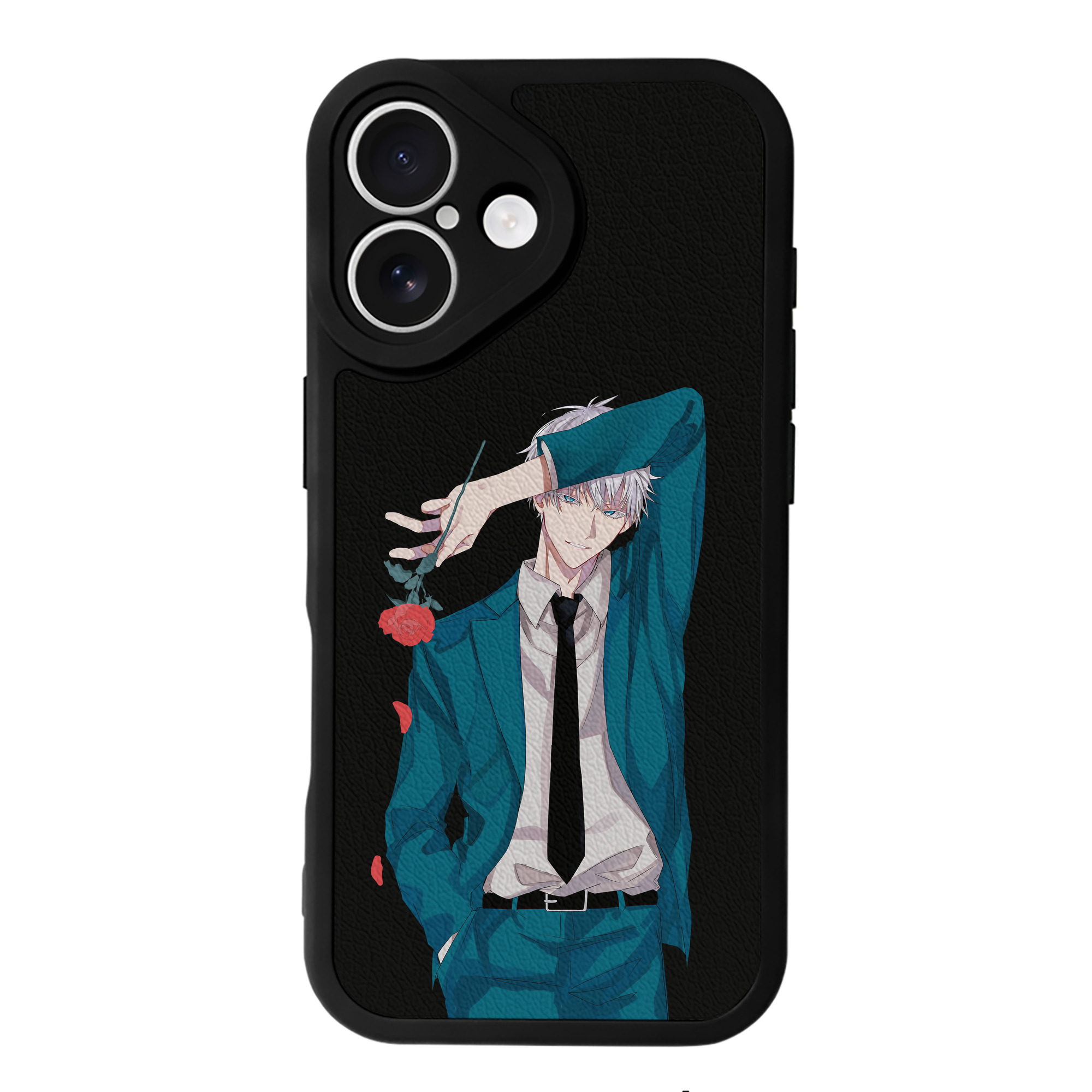 （画像用） 呪術廻戦 Jujutsu Kaisen 【iPhone 16シリーズ対応】シリコンスマホケース（レザー調） 材質：シリコン